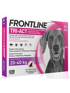 FRONTLINE TRI-ACT 20 - 40 Kg. 6 pipetas